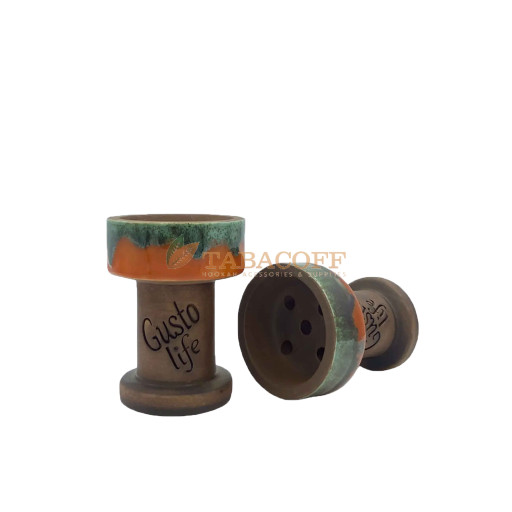 Чаша для кальяна Gusto Bowls Rook Orange/Green